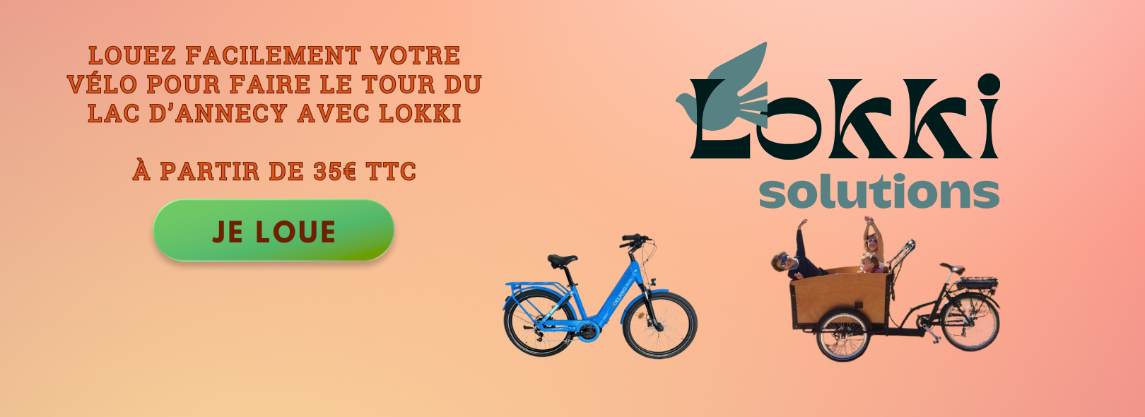 Louez votre vélo pour le tour du lac d'annecy
